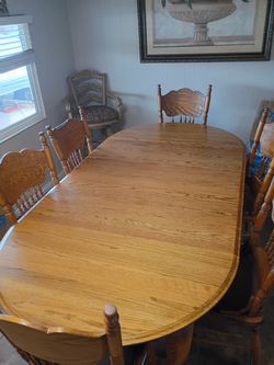 Wooden dining table set