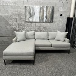 Light Gray Cozy  Sectional 