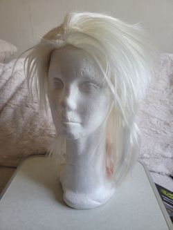 Platinum Blonde Long Layered Wig
