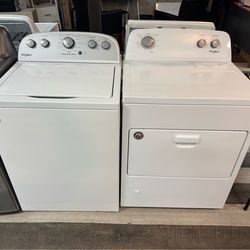 Whirlpool Washer And Dryer Set with warranty