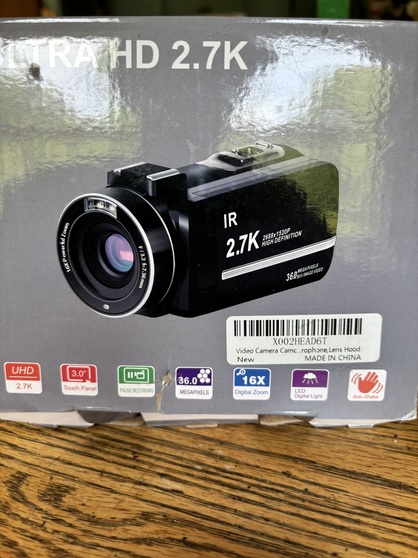 2.7k Quality Camcorder