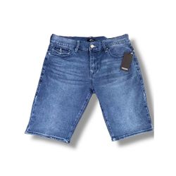 True Religion Ricky Relaxed Straight Denim Shorts