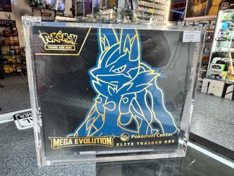 Mega Evolution ETB Pokemon Center w/Acrylic Box • TRADE INS WELCOME