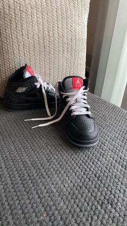 Air Jordan 1 Mid Black Sneakers size 4.5 youth