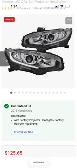 Headlight Honda Civic Hatchback