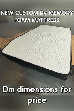 NEW CUSTOM RV MEMORY FOAM MATTRESS