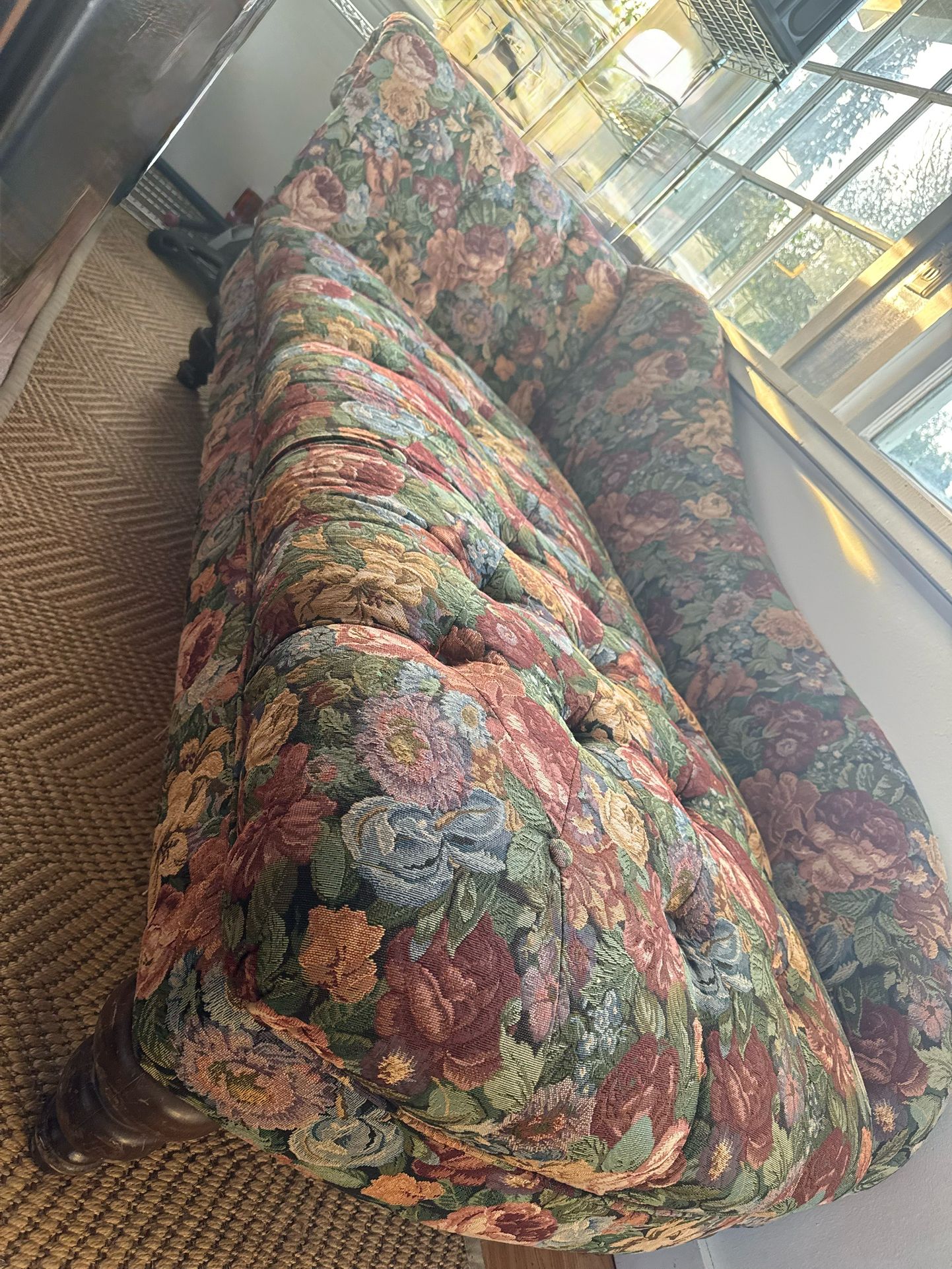 60’s Floral Chaise Lounge