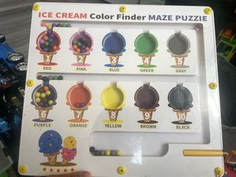 Ice cream magnetic maze