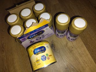 baby formula Enfamil (yellow & purple combo)
