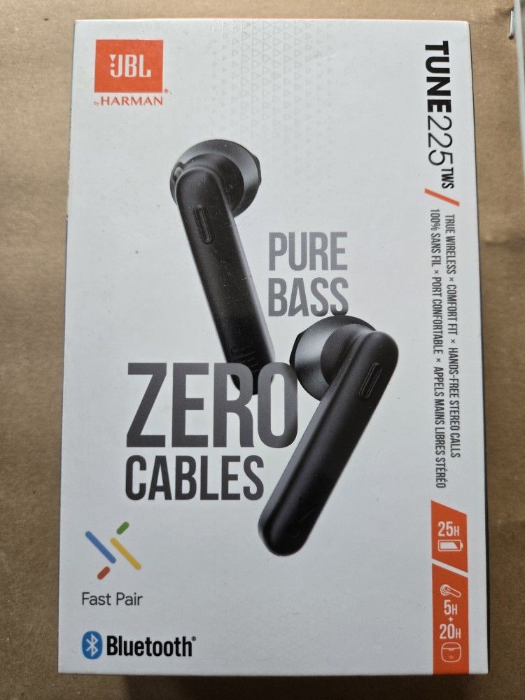 JBL PURE BASS WIRELESS EARBUD HEADPHONES