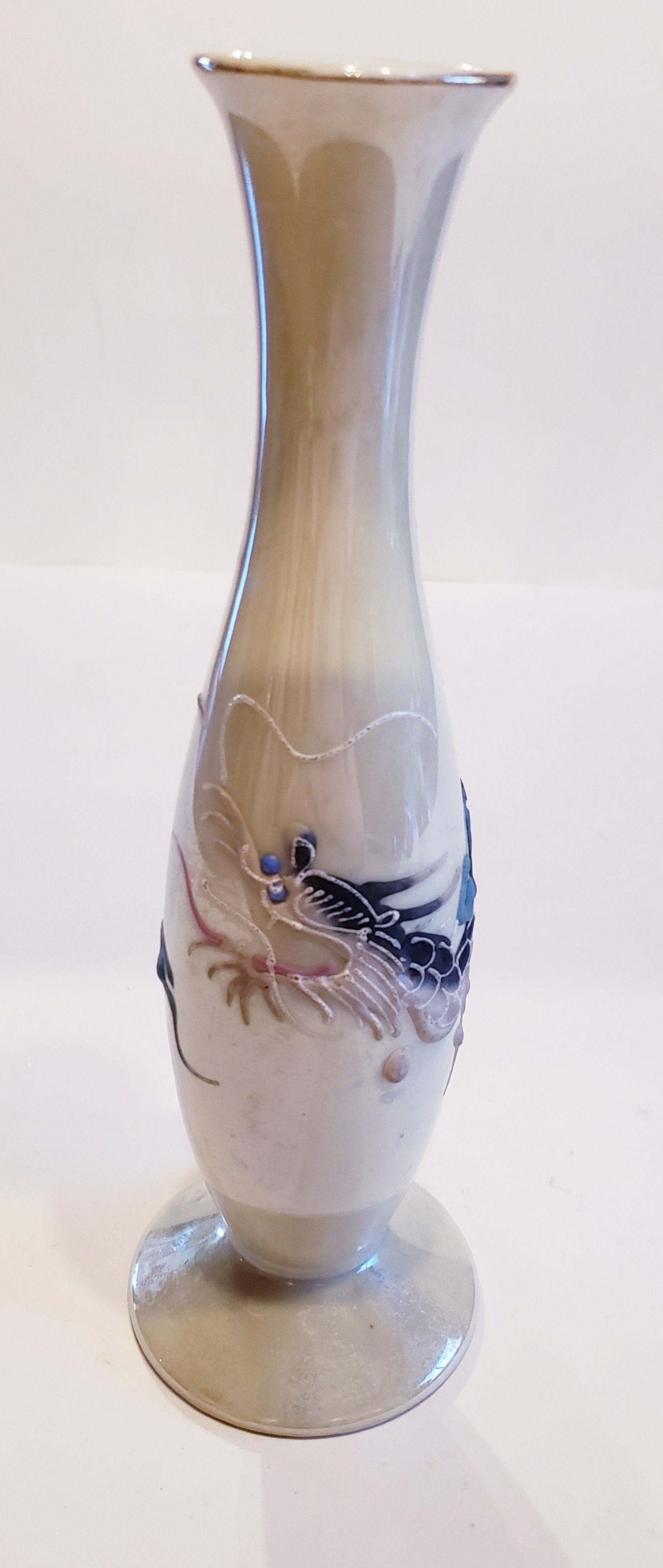 Dragonware Irridescent Bud Vase