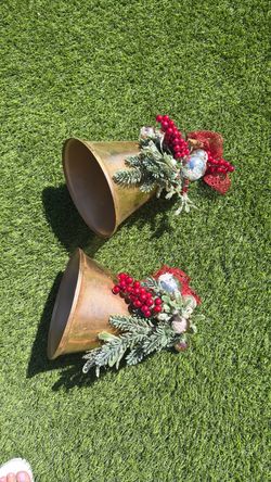 Christmas Decorative Metal Bell Set of 2