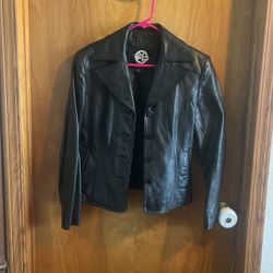 Vintage  Maxima Black Leather Jacket 