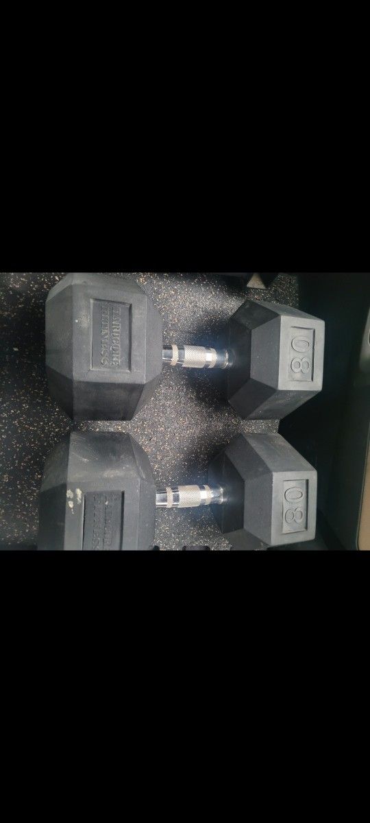 80lbs dumbells Weights