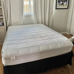 Queen Mattress, Box Spring, And Frame 