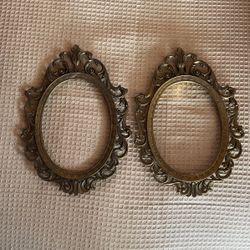 Vintage Brass Picture Frame 