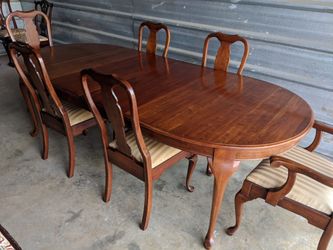 Dining room table with chairs