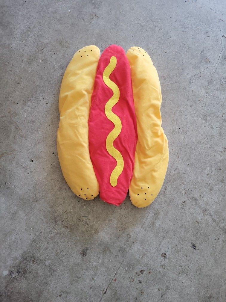 Hot Dog Costume For A Medium Sized Dog