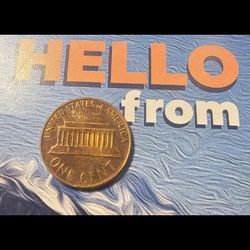 1968 D LINCOLN PENNY,  AN ERROR COIN .