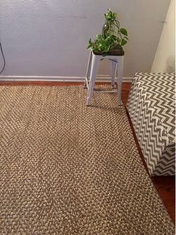 Extra Large Jute Rug and Felt Pad, 8' x 10'