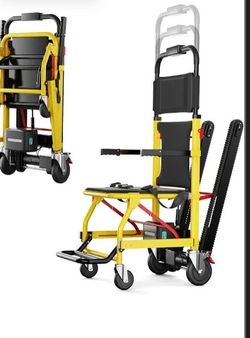Electric Stair Climbing Chair Foldable Emergency Stair Lift Wheelchair Battery Operated