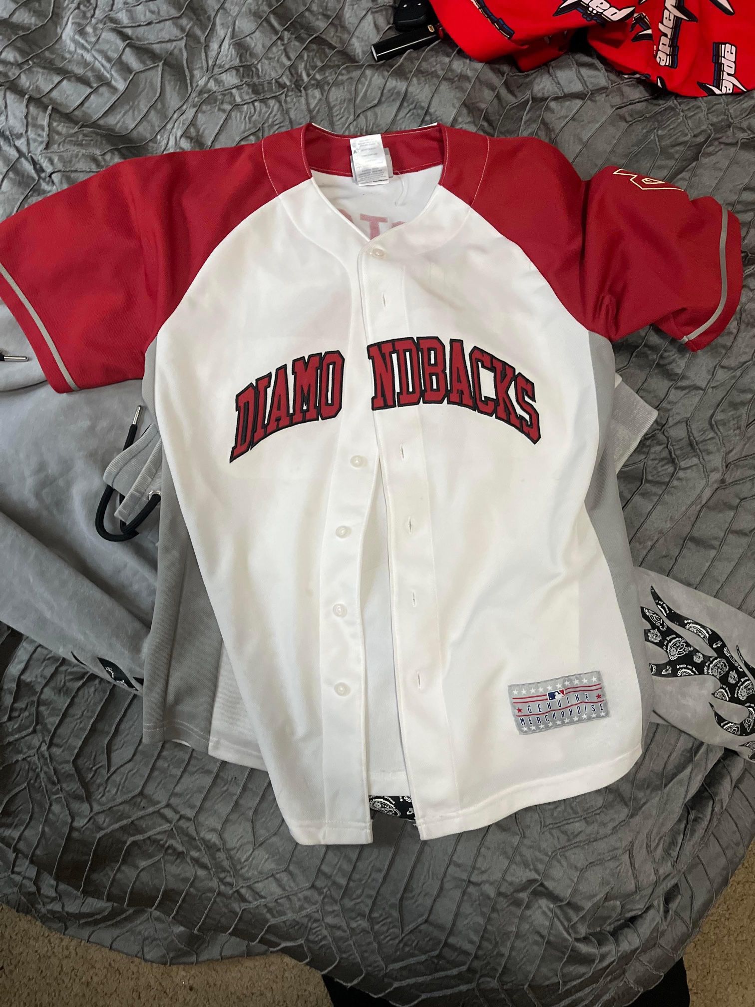 Diamond Back White and Red Jersey
