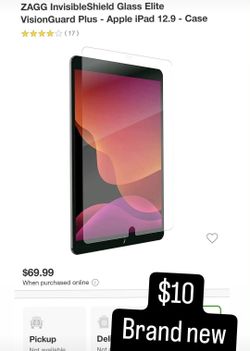Zagg Invisible Shield Glass Elite For iPad 