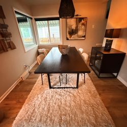 West Elm Dining Table Plus 4 Chairs 