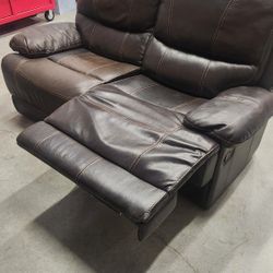 Leather Couch Recliner Loveseat