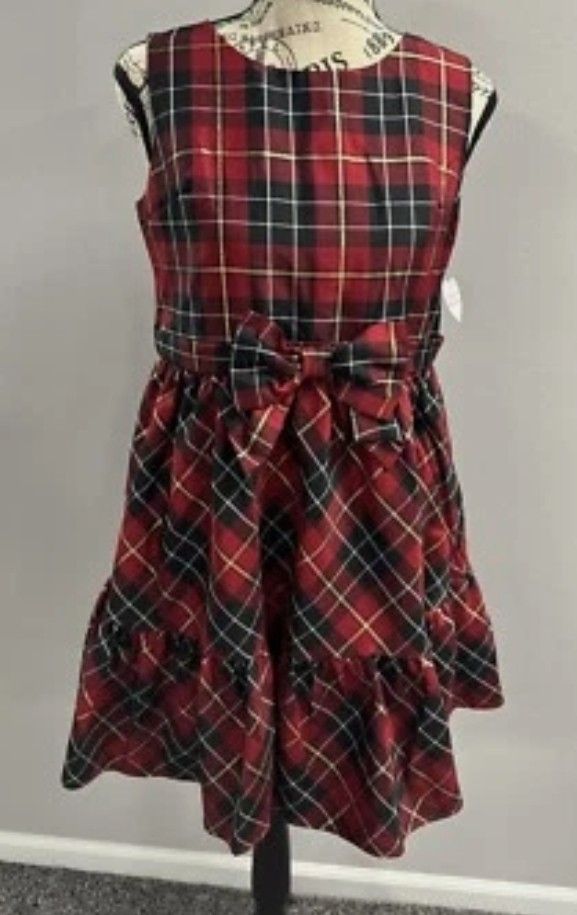 Beautiful Plaid Dress For Girls