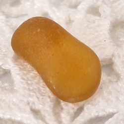 Vert Rare Piece Of Yellow Sea Glass Monterey Bay