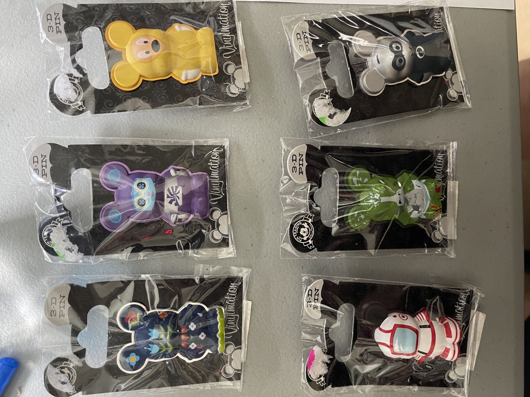 Disney Vinylmation 3d Pins. For Sale Or trade
