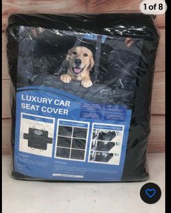 Luxury Car Seat Cover For Pets Waterproof  54" x 57.87" Black



