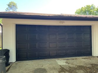 Garage door.