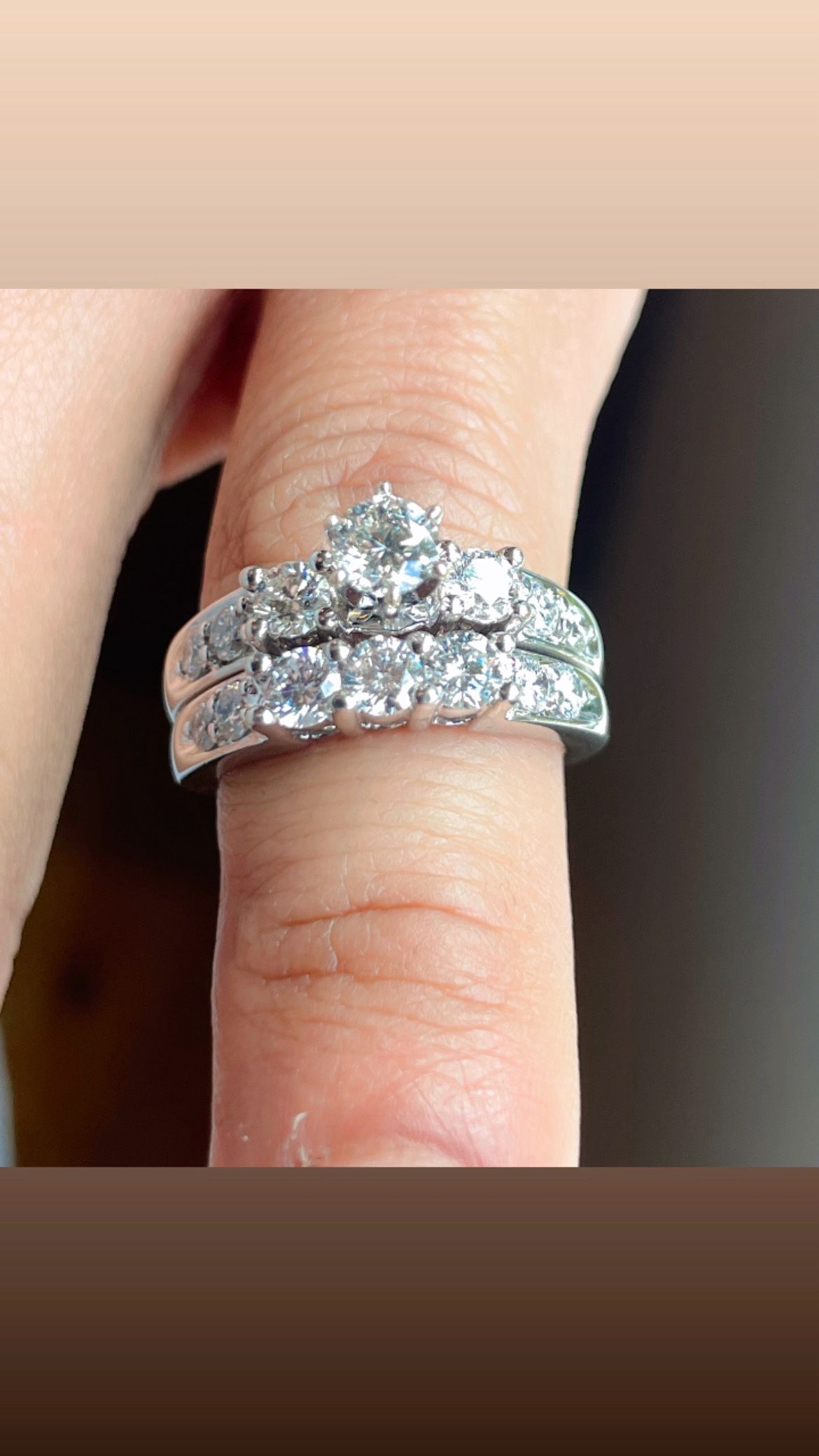2ct Wedding Ring And Band