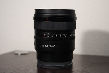 Sony 16 f1.8 g e mount lens