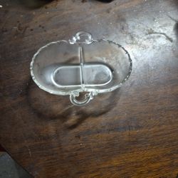 Fostoria Century glass relish dish 