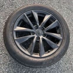 1— 215/55r17 5x4.5 5x114.3 Stock G35 G37 Q50 350z Altima Camry Civic Accord Wheel Rim Good 80% Treads Tire!!!!!!!!!!