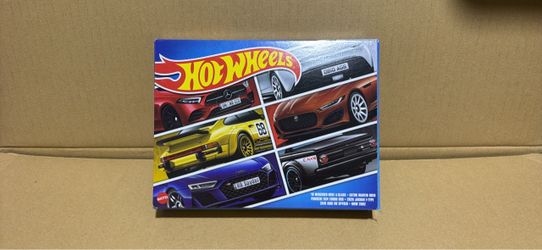 Hot Wheels 2023 European Imports – 6‑Car Box Set (Mercedes / Porsche / BMW / Audi / Jaguar)