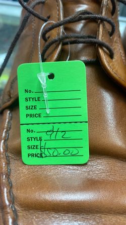 Size 9.5. Allen Edmonds brown leather dress shoes
