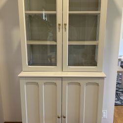 IKEA Cabinet Hutch With Glass Doors