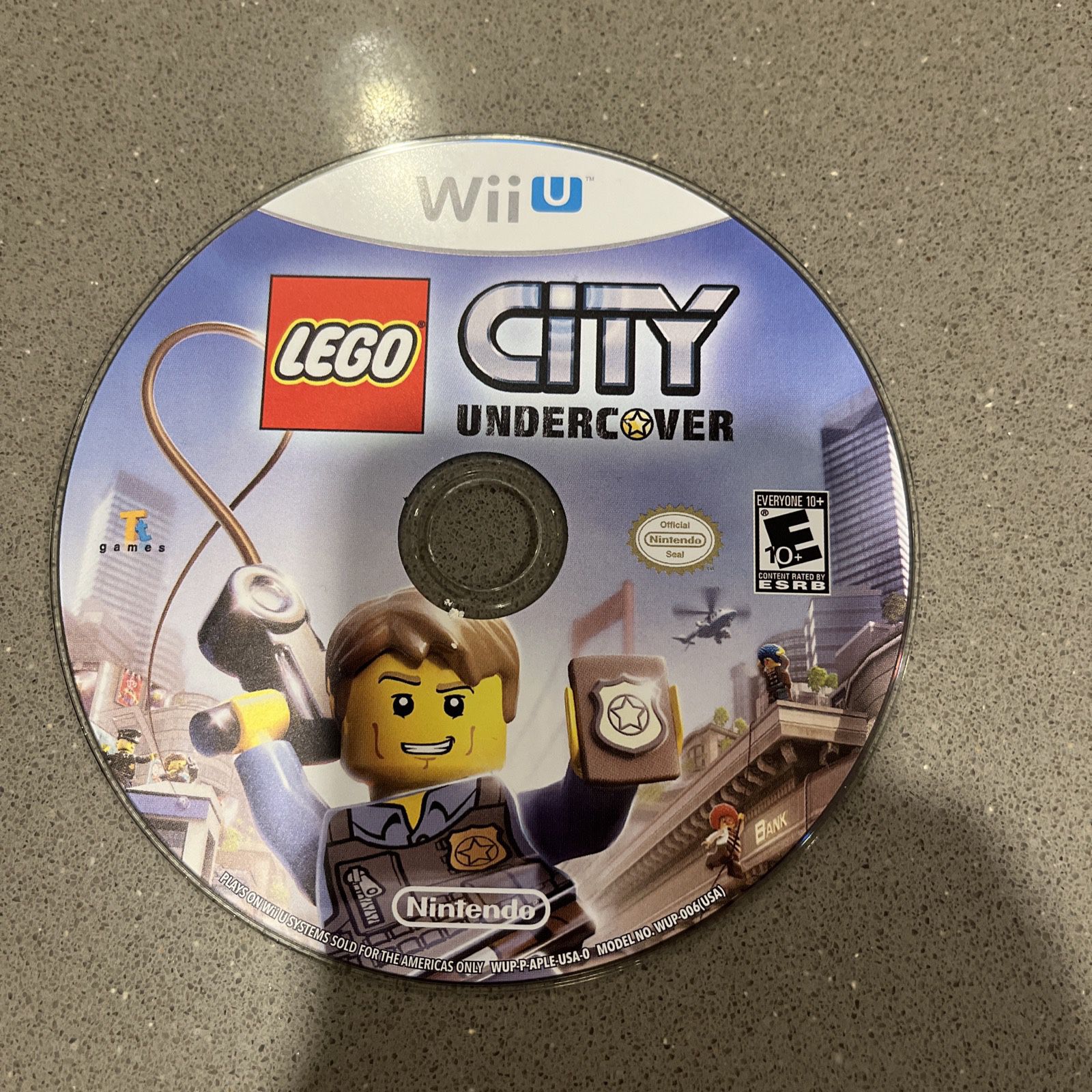 LEGO City Undercover (Nintendo Wii U, 2013) Disc Only