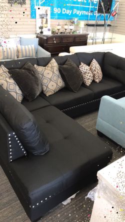 Black sectional