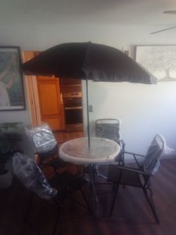 Patio table set