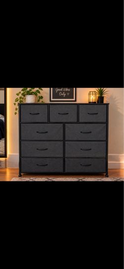 9-Drawer Fabric Dresser Storage Tower