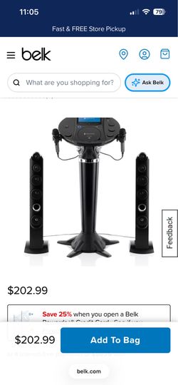 Singing karaoke machine and speakers