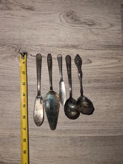 Silver plated mini serving pieces
