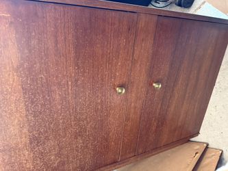 Nice Heavy Wood Cabinet.  