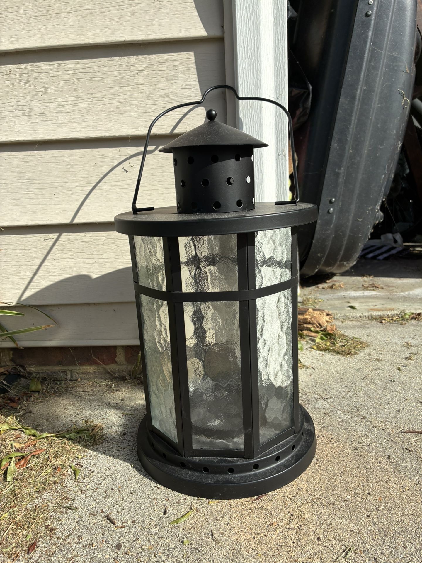 Lighthouse Lantern Black Metal