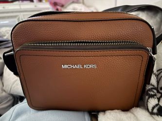 Michael Kors Brown Leather Crossbody Bag